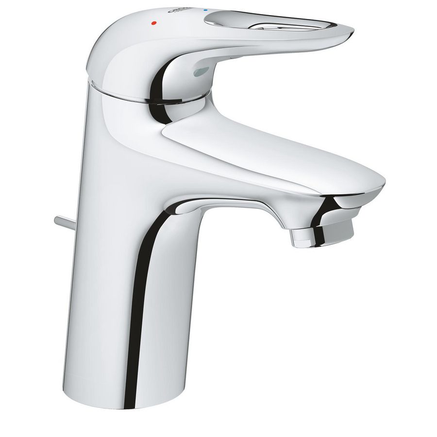 Eurosmart cosmopolitan wastafelmengkraan S-size sprong 110mm 1-hendel open model energy saving chroom incl. trekwaste 1.1/4"