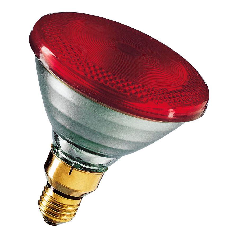 IR-lamp PAR38 E27 150W rood glas