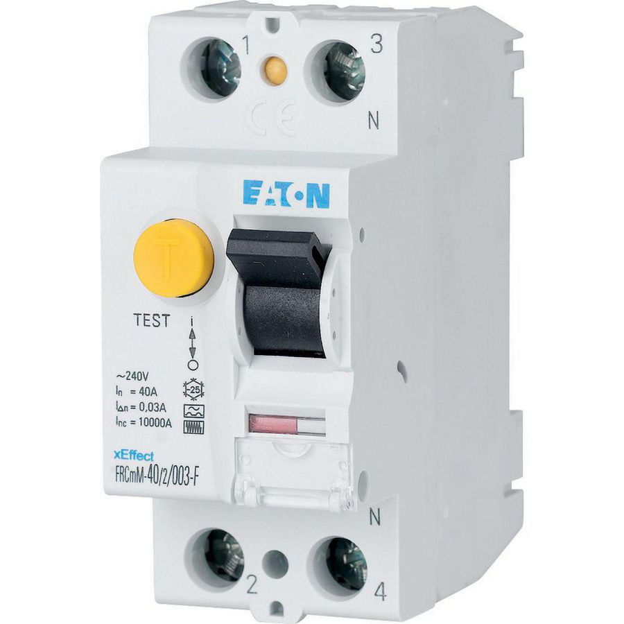 Aardlekschakelaar digi RCCB FRCMM 100A 2-polig 100mA 10kA G/F