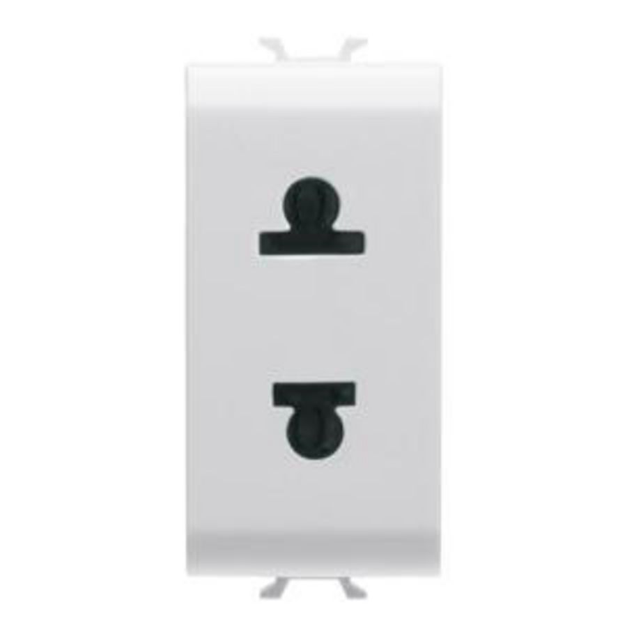 EURO-AMERICAN STANDARD SOCKET- 250/125V ac-2P 15A VVE=12