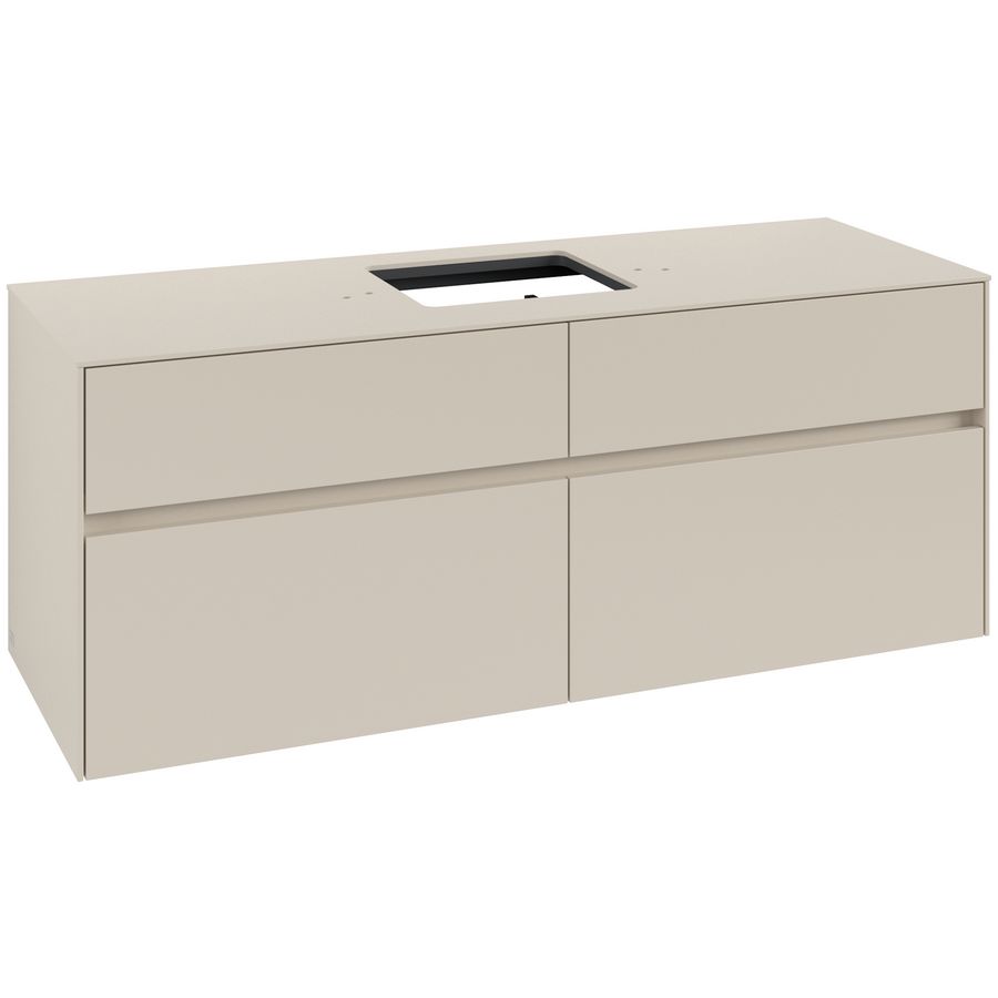 Wastafelonderkast Collaro 1400x548x500mm Cashmere Grey C13100VN