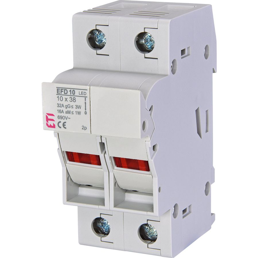Smeltpatroonschakelaar 32A EFD10 LED 2P