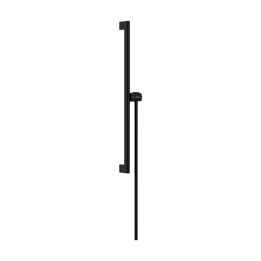 Unica glijstang S Puro 65cm met easy slide handdouchehouder en Isiflex doucheslang 1600mm mat zwart