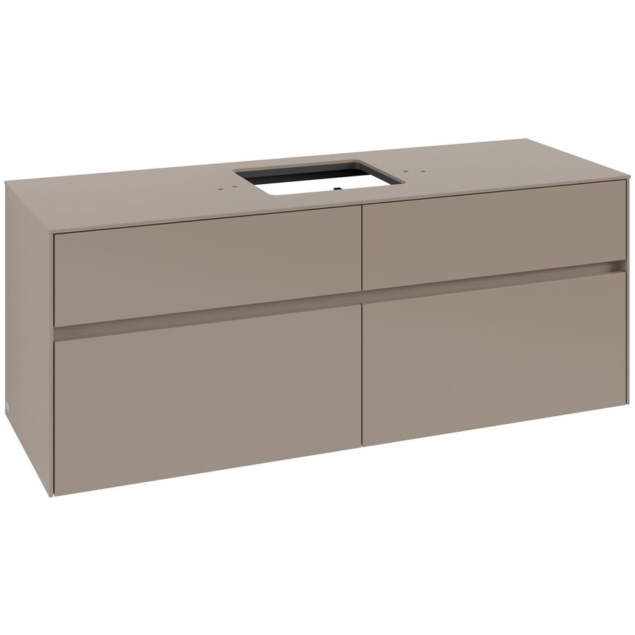Wastafelonderkast Collaro 1400x548x500mm Taupe C13100VM