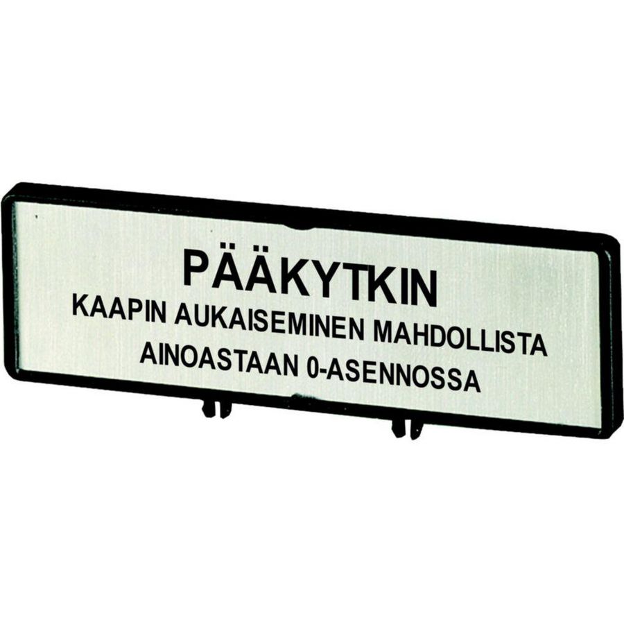 Klemmen met schild hoofdschakelaar ZFS66-P3 (taal in Fins)