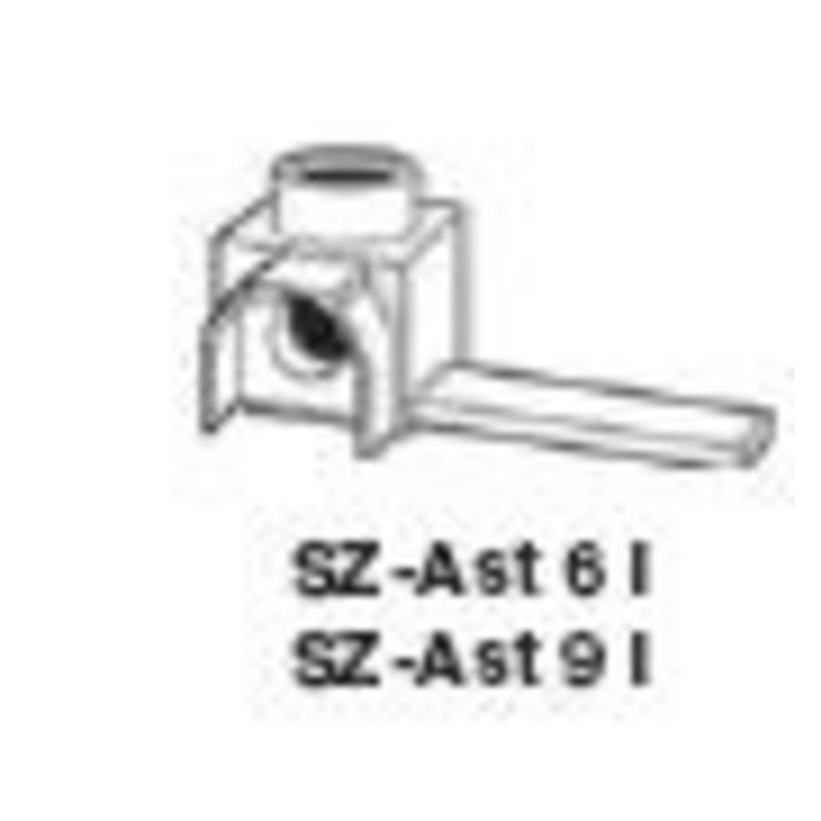 Aansluitklem geisoleerd 6-25mm aansluitpin 30mm