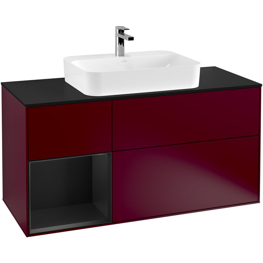 Wastafelonderkast Finion 1200x603x501mm Peony Matt Lacquer G412PDHB