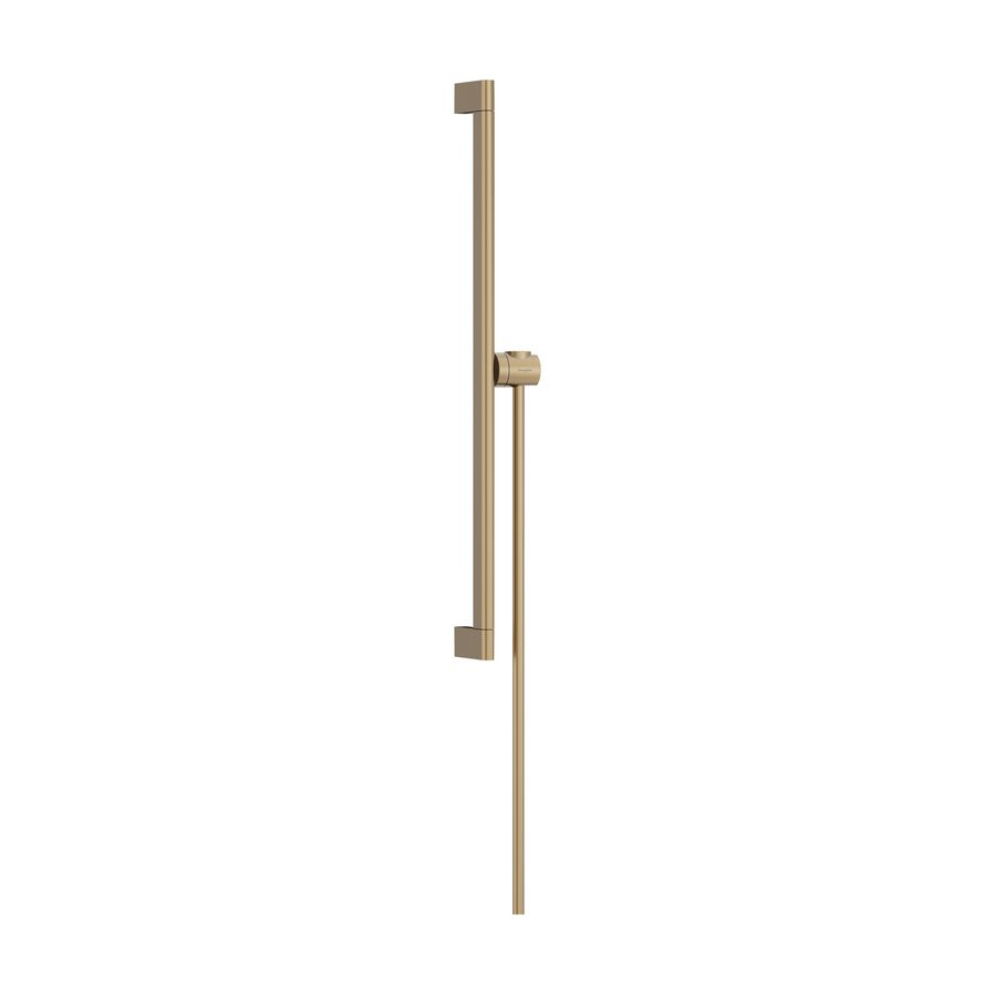 Unica glijstang S Puro 65cm met easy slide handdouchehouder en Isiflex doucheslang 1600mm Brushed Bronze