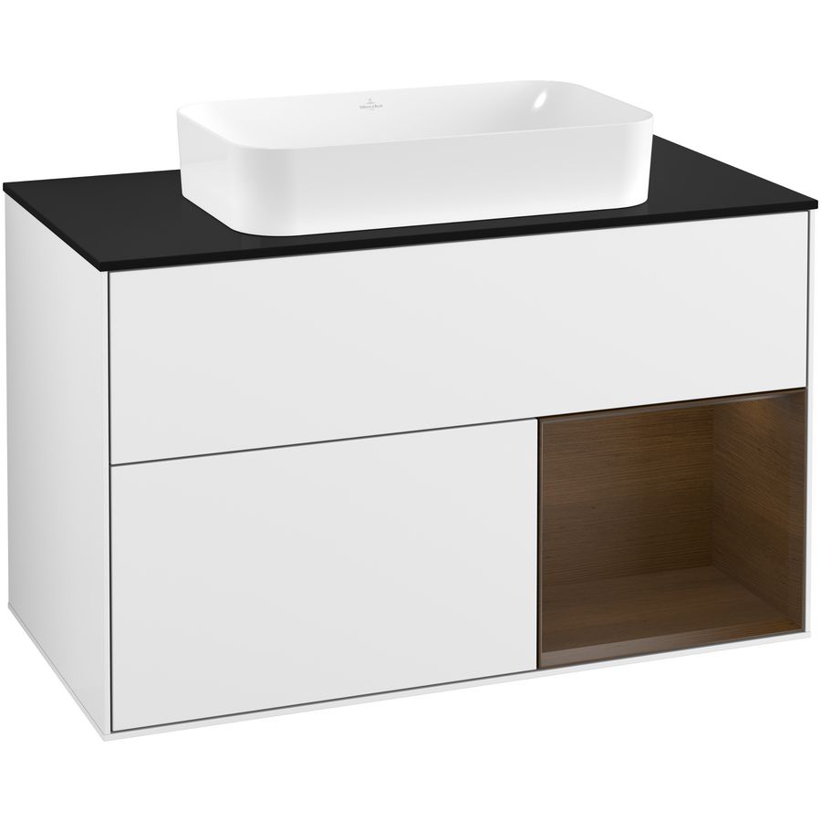 Wastafelonderkast Finion 1000x603x501mm G.White.L F252GNGF