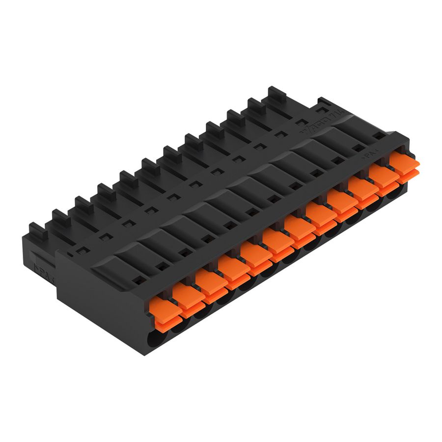 1-draads FE steker druk 1,5mm² zwart 714-112 VVE=100