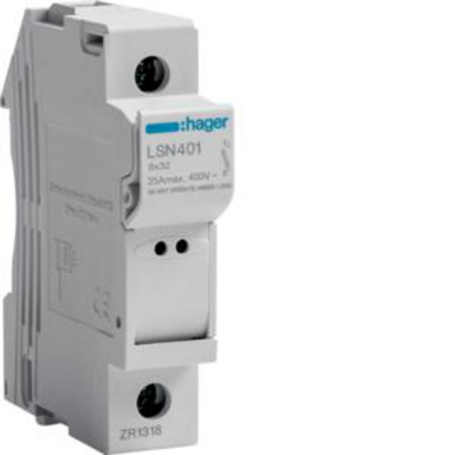 Zekeringhouder L32 1P 25 A 1 module