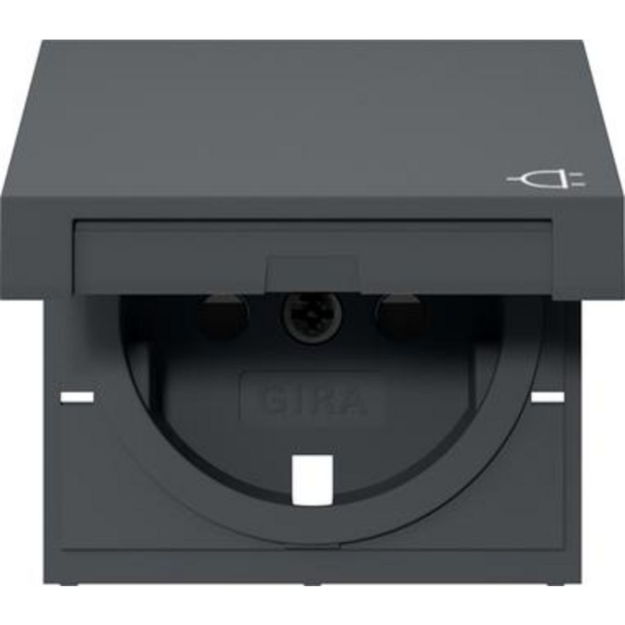 Res-onderdeel: afdekking wandcontactdoos met randaarde KD + Safety Plus System 55