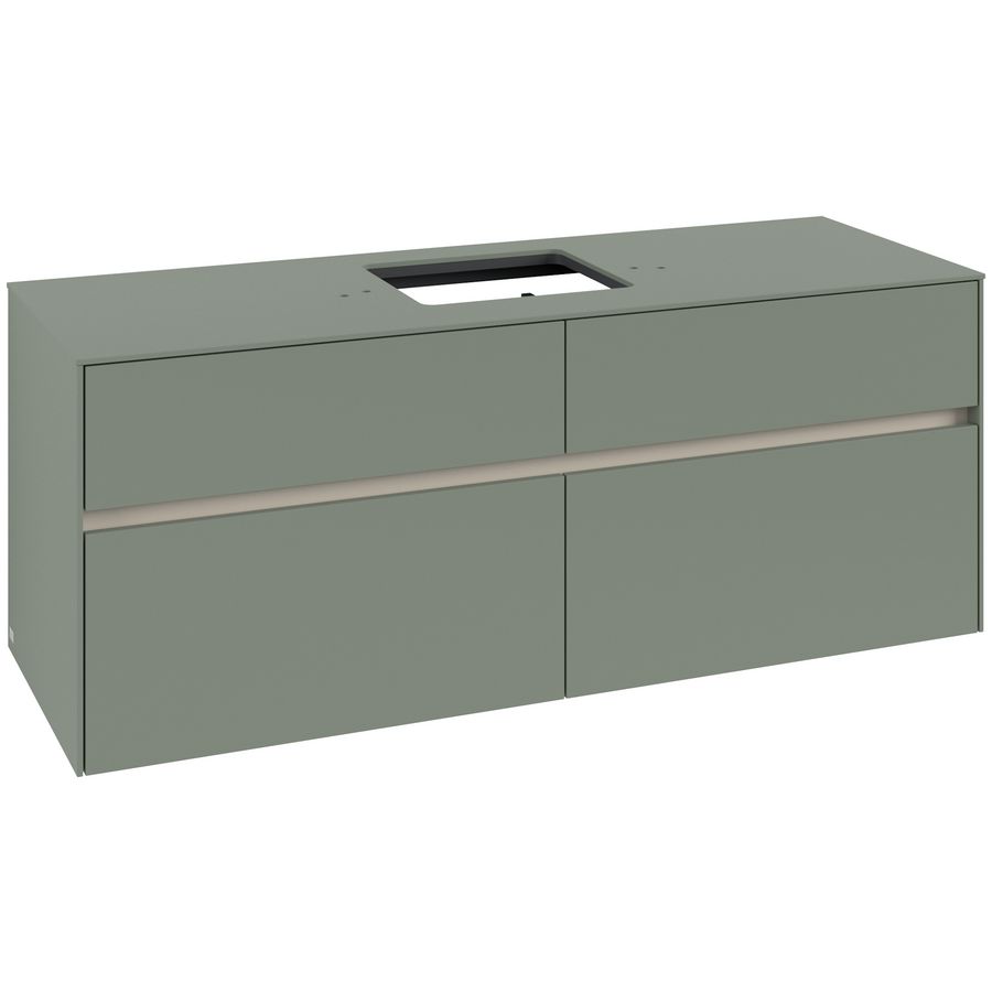 Wastafelonderkast Collaro 1400x548x500mm Soft Green C13100AF