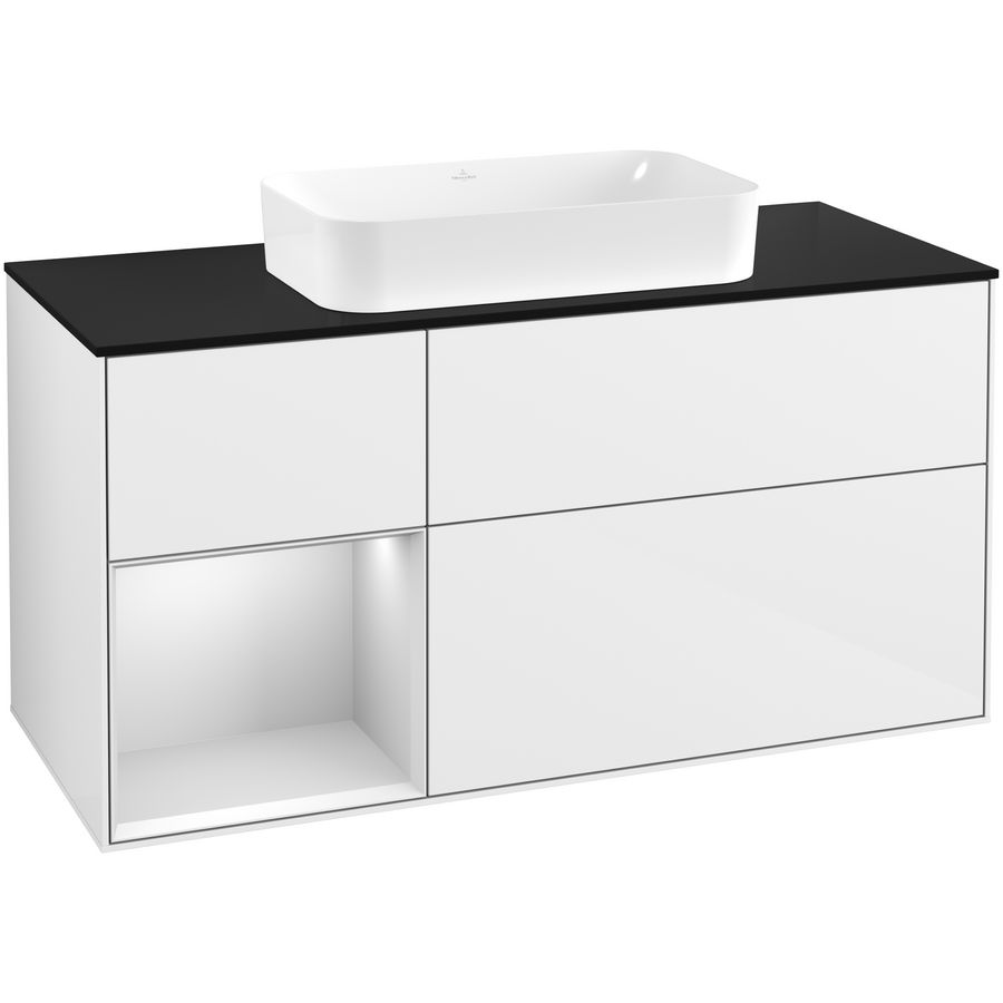 Wastafelonderkast Finion 1200x603x501mm G.White.L G702MTGF