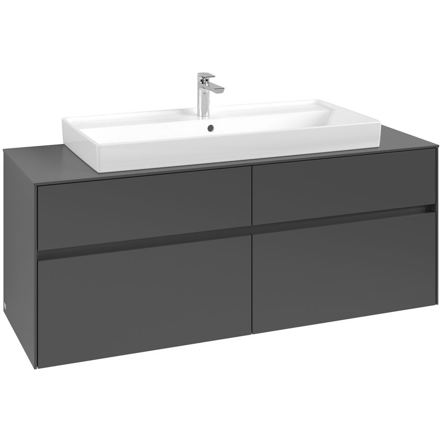 Wastafelonderkast Collaro 1400x548x500mm Graphite C092B0VR