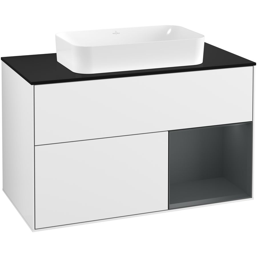 Wastafelonderkast Finion 1000x603x501mm G.White.L F252HGGF