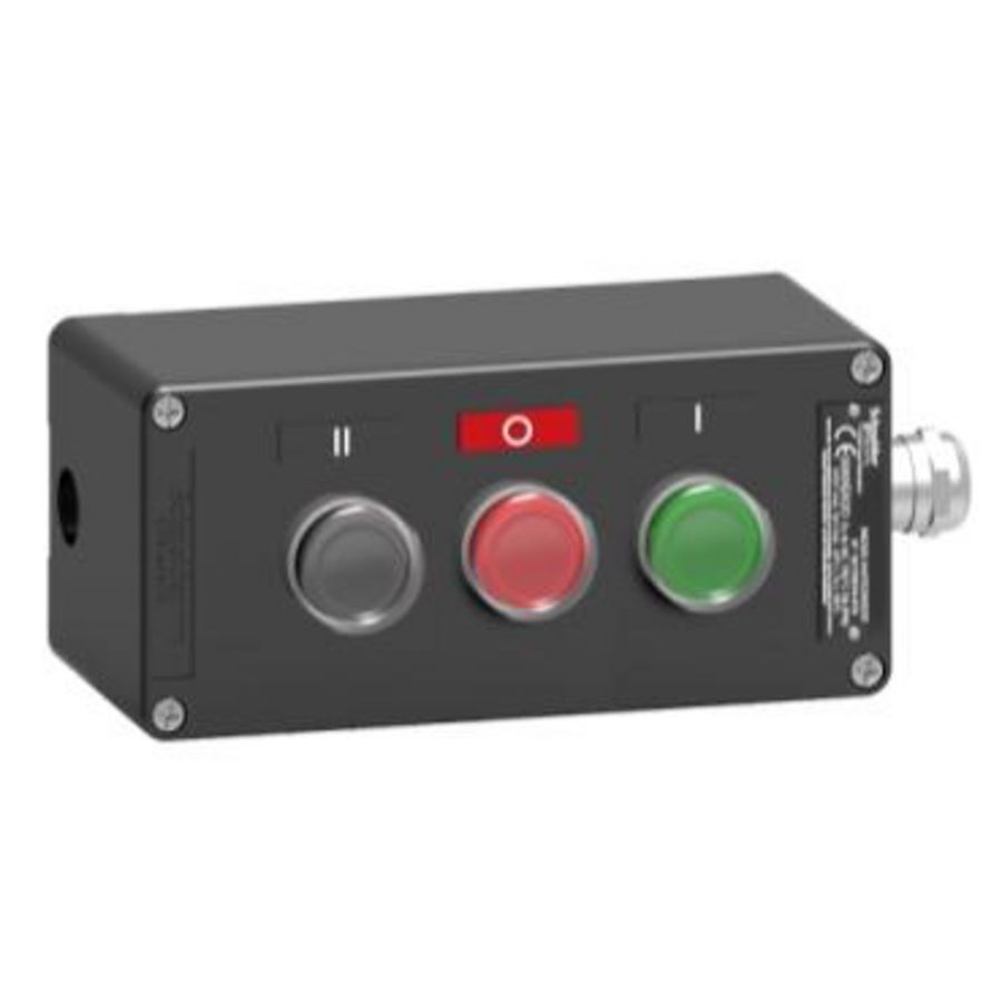 Bedieningsstation XAW-F 1NO 3 functies Metaal Groe Harmony