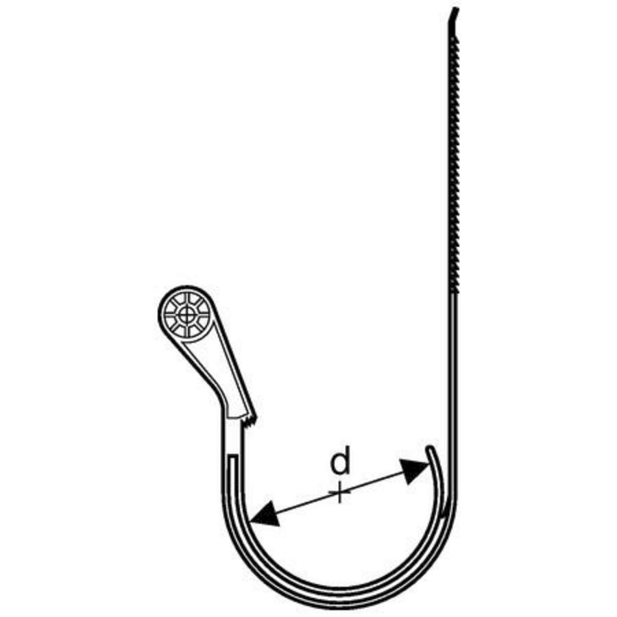 GIS buisclip afvoerleidingen d75
