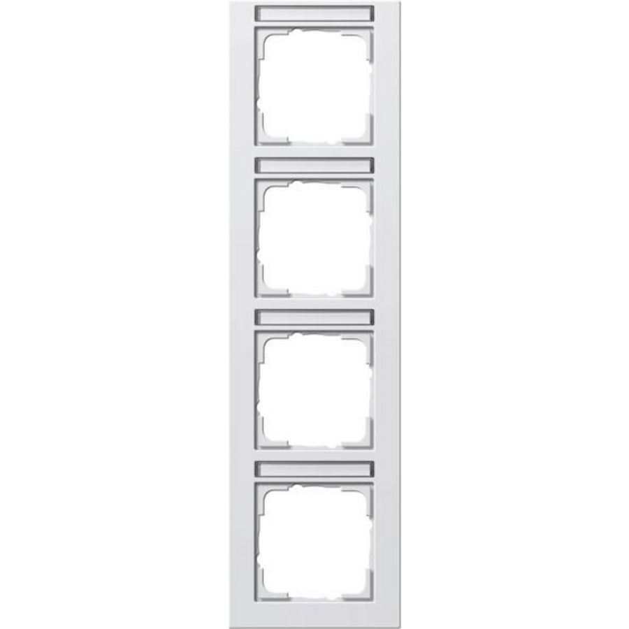 Afdekraam 4-voudig verticaal TK Gira E2 zuiver wit