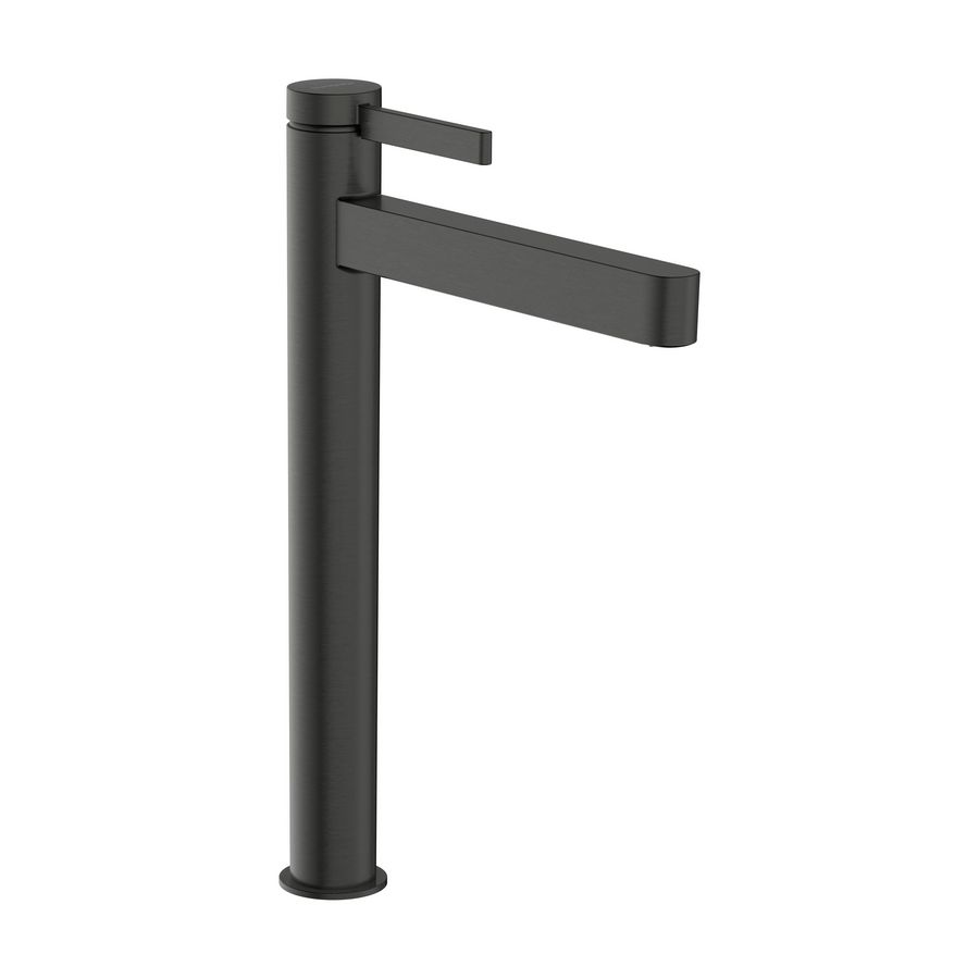 Wastafelmengkraan Finoris 1-hendel 260 CoolStart PO Brushed Black Chrome