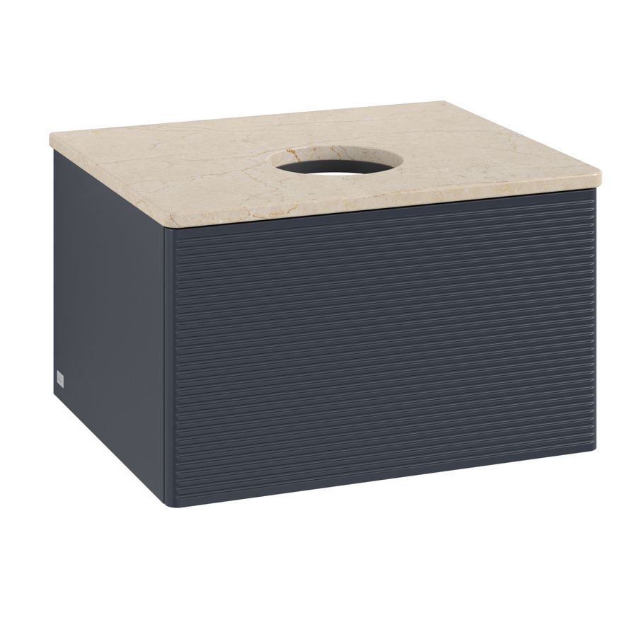 Wastafelonderkast Antao 600x360x500mm Mid.Blue Matt Lacquer L29113HG