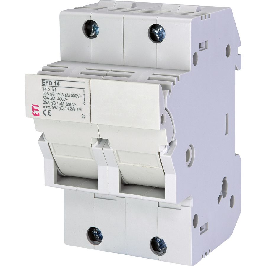 Smeltpatroonschakelaar 50A EFD14 2P