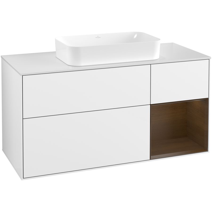 Wastafelonderkast Finion 1200x603x501mm G.White.L G711GNGF