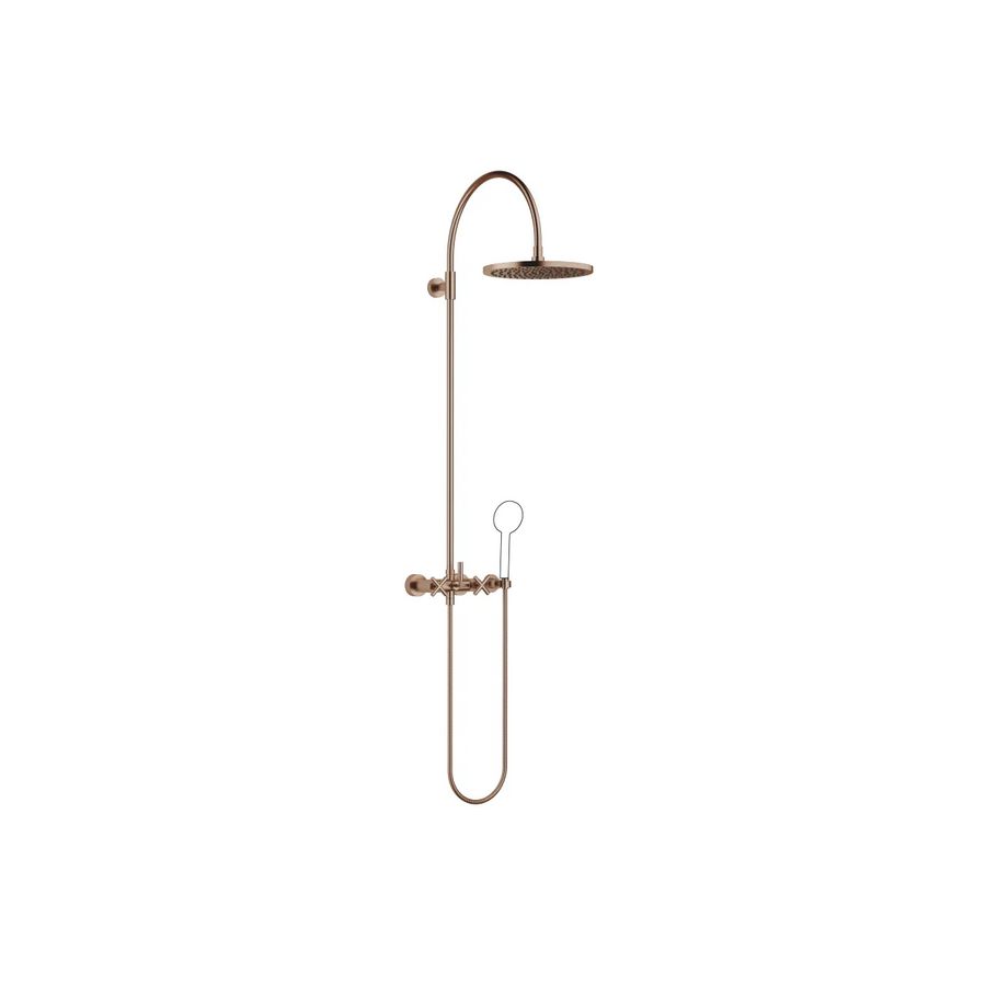 TARA Showerpipe douchemngkr z.handdouche 300mm Brons gebor