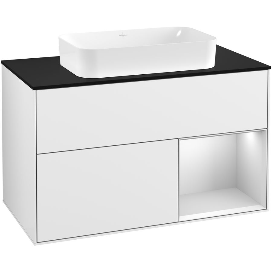 Wastafelonderkast Finion 1000x603x501mm G.White.L F252MTGF