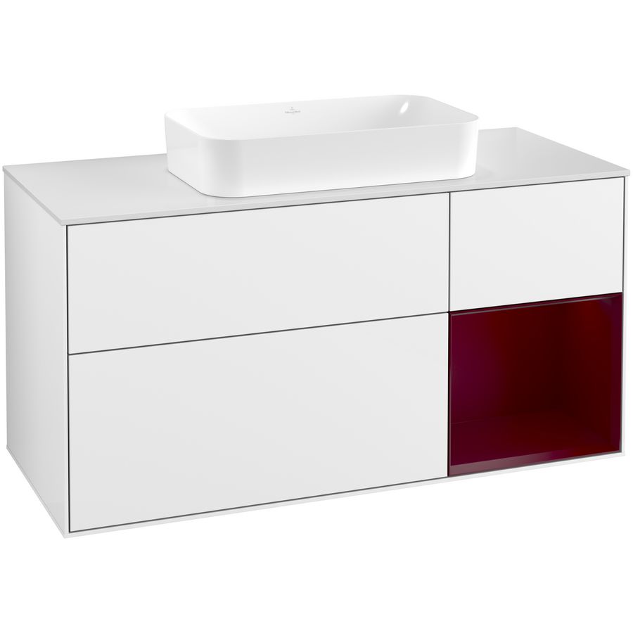 Wastafelonderkast Finion 1200x603x501mm G.White.L G711HBGF
