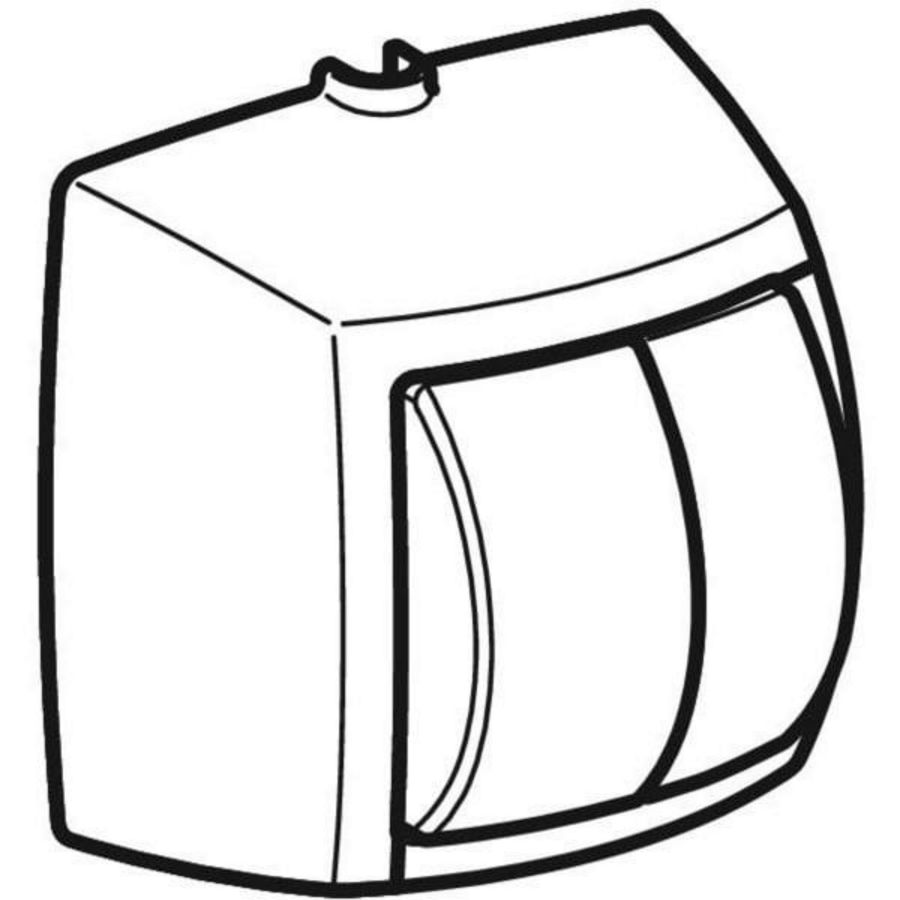 Handdrukker v 2 toets spoeling v.WC-Sturing met pneu