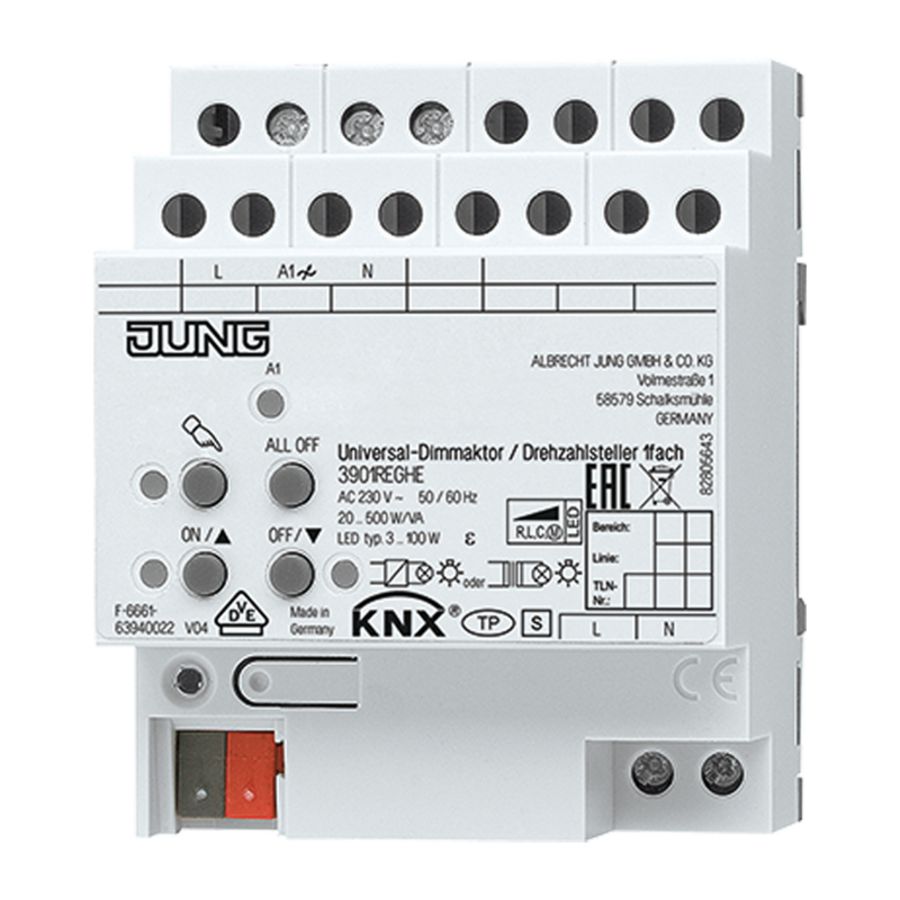 Dimactor universeel 1x500VA KNX