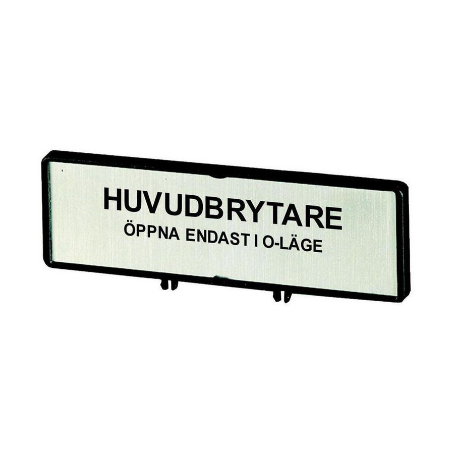 Klemmen met schild hoofdschakelaar ZFS75-T0 (taal Zweeds)