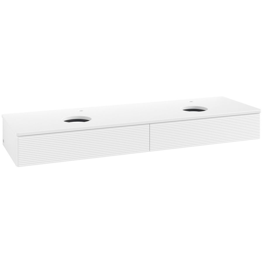 Wastafelonderkast Antao 1600x190x500mm White Matt Lacquer K17150MT