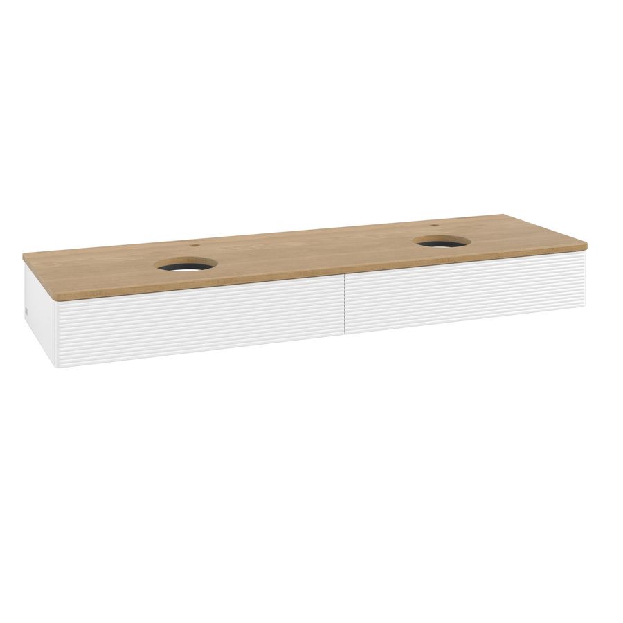 Wastafelonderkast Antao 1600x190x500mm White Matt Lacquer K17151MT