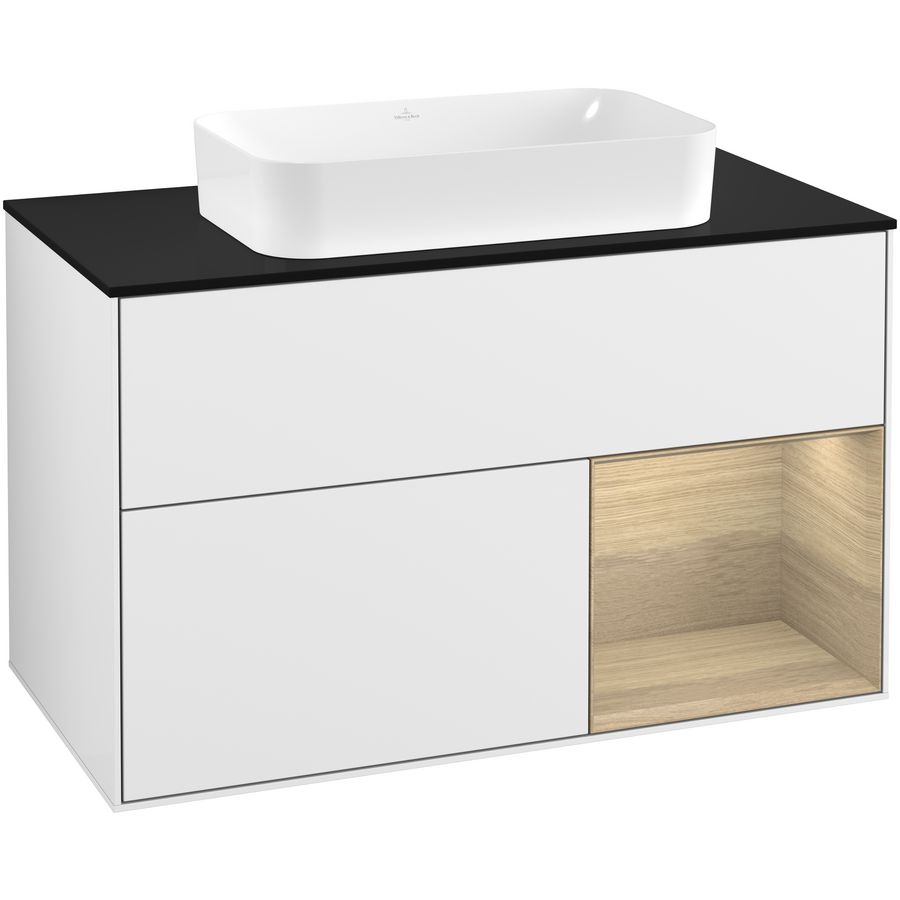 Wastafelonderkast Finion 1000x603x501mm G.White.L F252PCGF