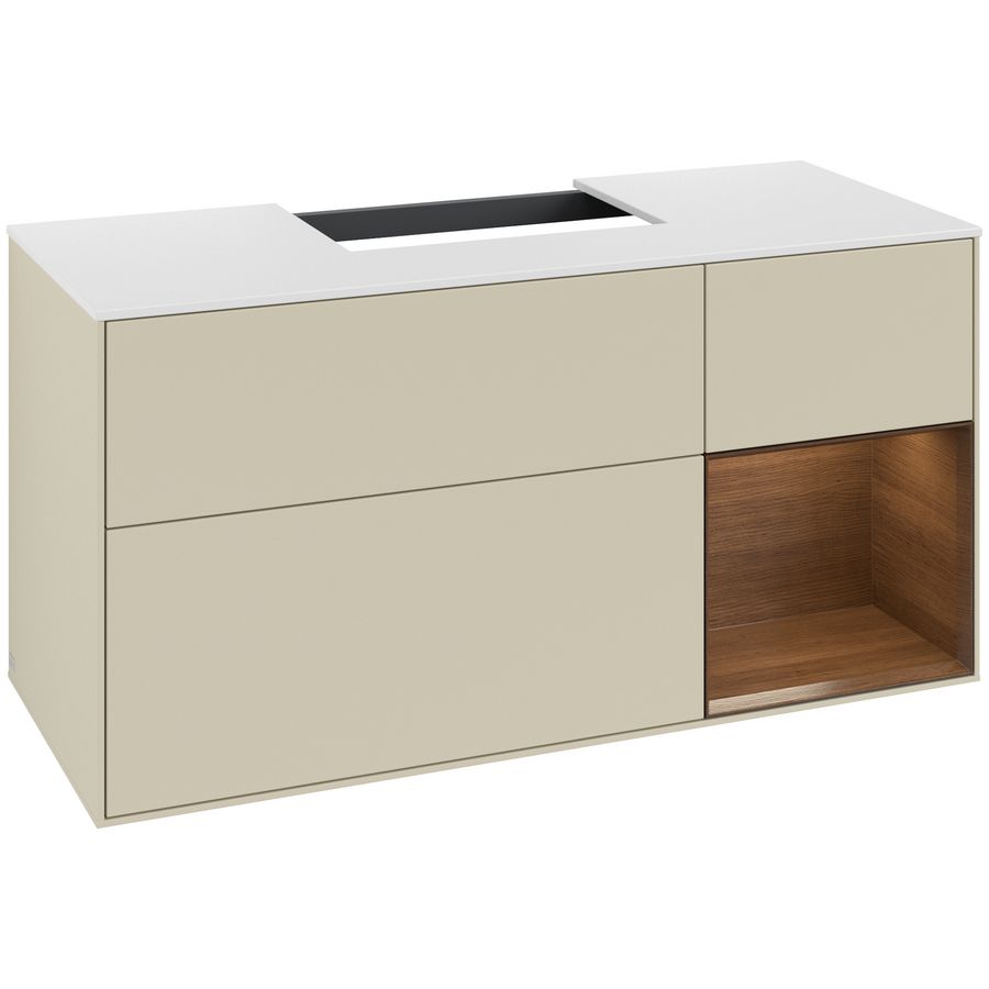 Wastafelonderkast Finion 1200x603x501mm S.Grey Matt Lacquer G171GNHJ
