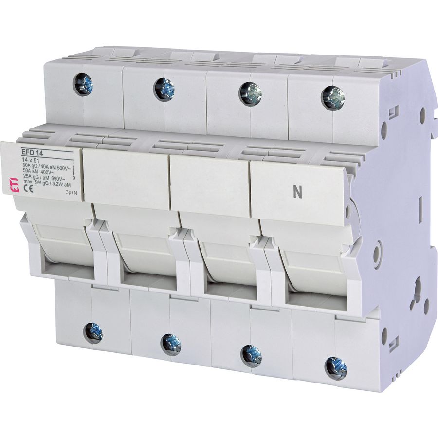 Smeltpatroonschakelaar 50A EFD14 3P+N