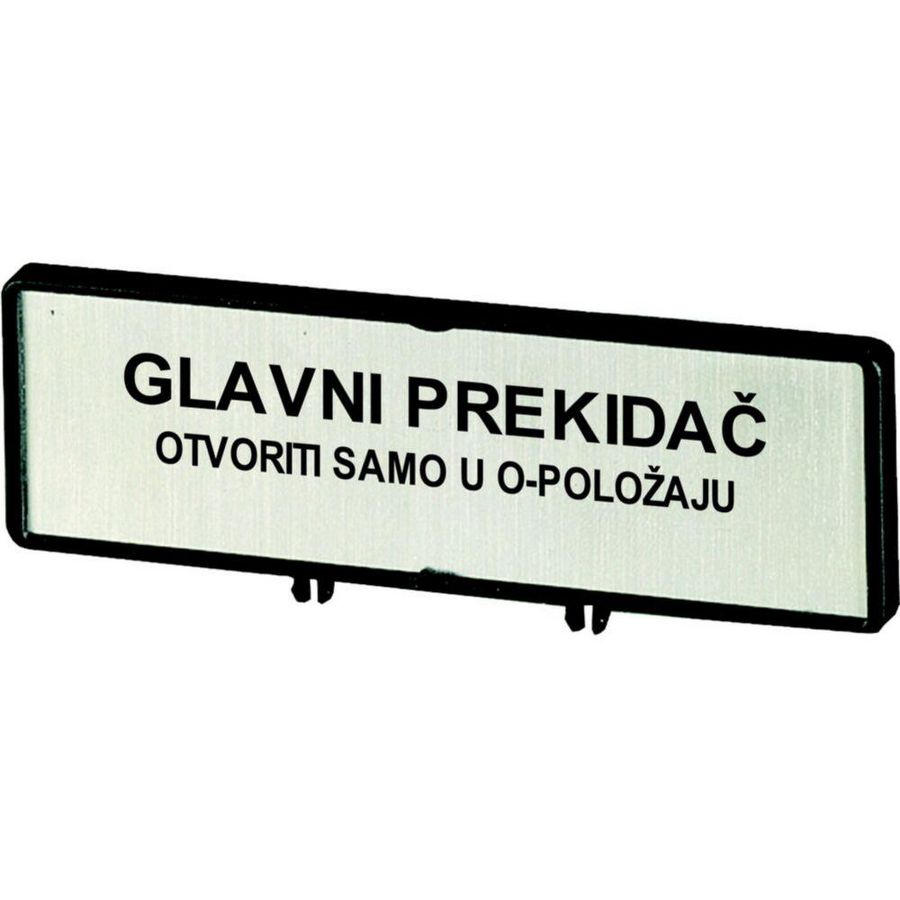 Klemmen met schild hoofdschakelaar ZFS76-T0 (taal Servo-Kroatisch)