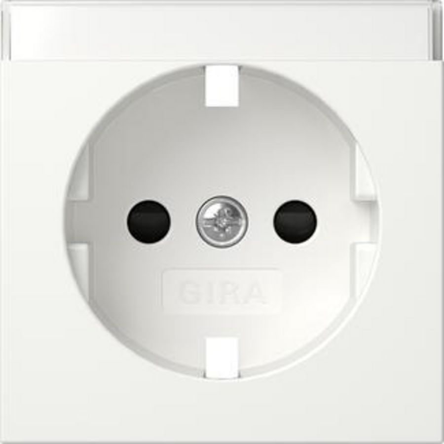 Res-onderdeel: afdekking wandcontactdoos met randaarde TK + Safety Plus System 55