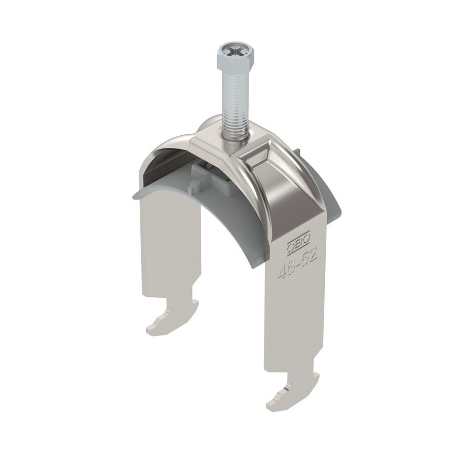 Beugelklem 2056 46-52mm rvs A2 1.4301 blank VVE=25 1186349
