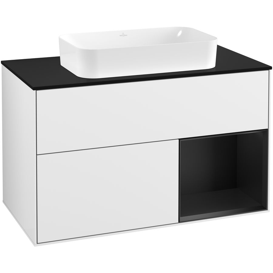 Wastafelonderkast Finion 1000x603x501mm G.White.L F252PDGF