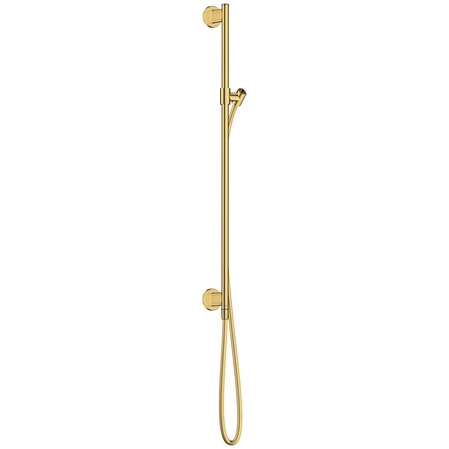 AXOR Archivio Glijstang 90cm met wandaansluiting en doucheslang 1.60m Polished Gold Optic