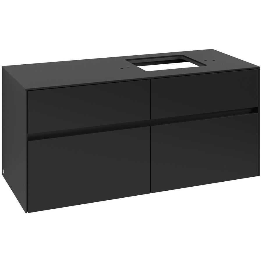 Wastafelonderkast Collaro 1200x548x500mm Volcano Black C130B0VL
