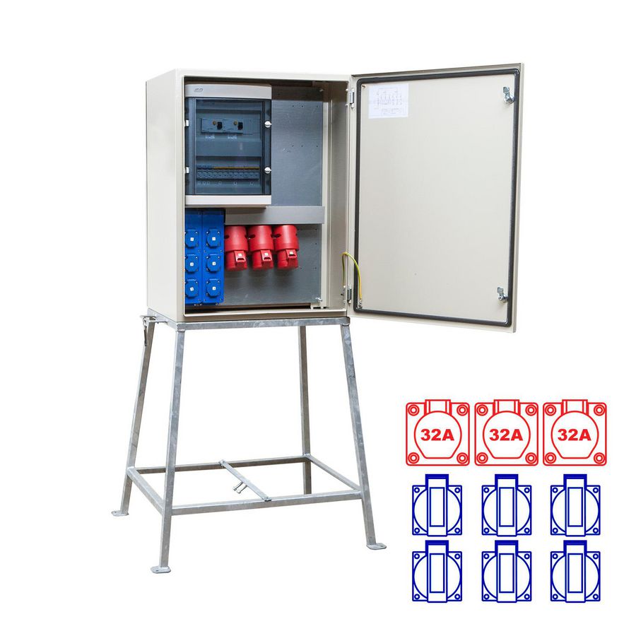 kWh-meterkast 40A 1x32/5 2x32/4 6xSchuKo