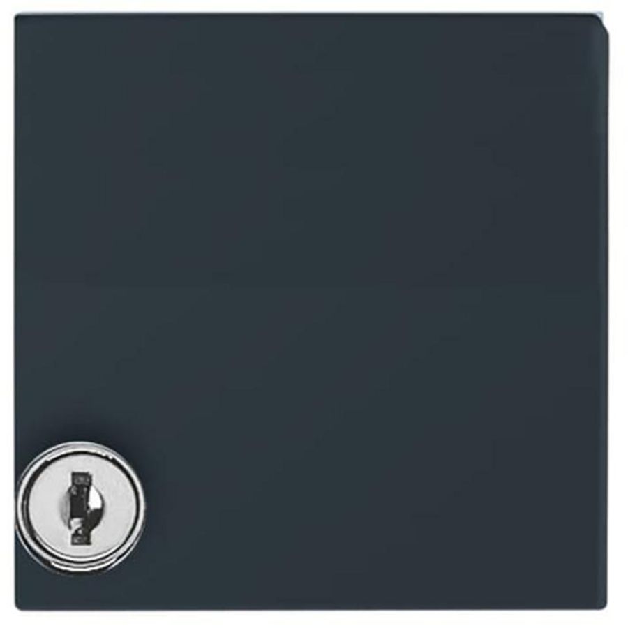 Centraalplaat kd met slot verloop v SI IP44 A-w antraciet (2118 GKSL-35)