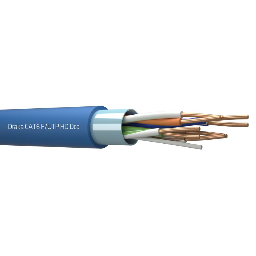 Haspel a 1000m. UC400 Cat.6 F/UTP HD LSHF Dca bu# 4x2x24 AWG