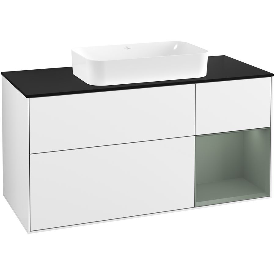 Wastafelonderkast Finion 1200x603x501mm G.White.L G712GMGF