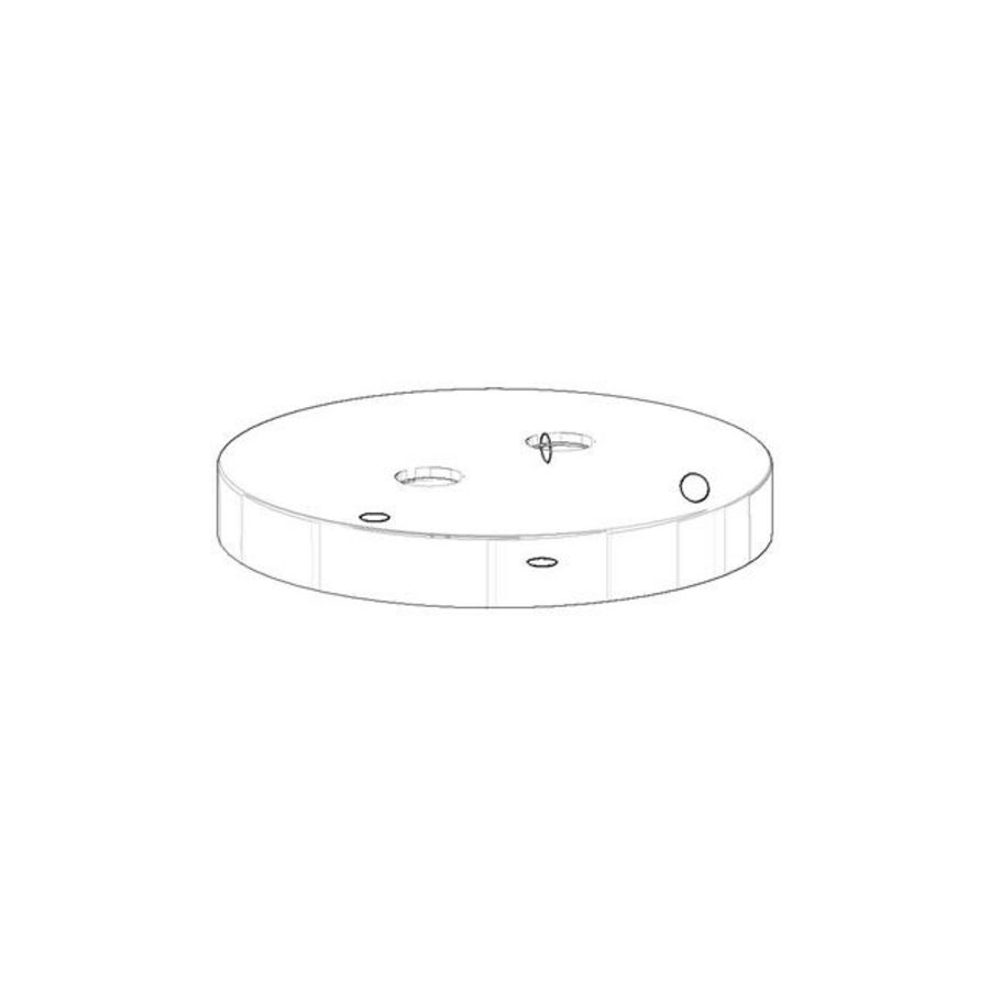 Rozet v. sensor 75x10mm chr