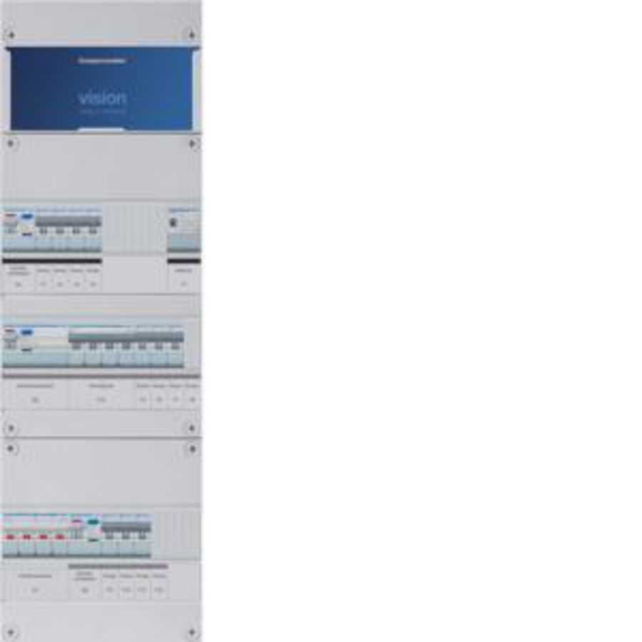 Groepenkast 10-groepenverdeler HS 3xALS 2P 30mA +K+T 3-fase